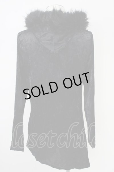 画像2: CIVARIZE / ベロアライダースパーカー 44 ブラック T-24-10-21-011-CI-to-OW-ZT (2)