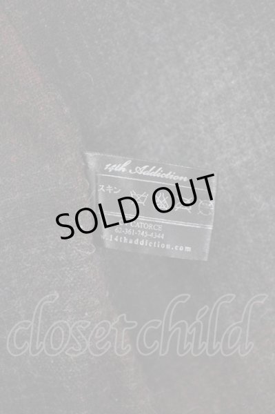 画像7: 14th Addiction / ボンディングレザーパーカー 2 ブラック T-24-10-21-013-14-ou-YM-ZT (7)