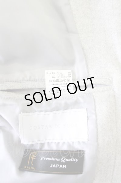 画像11: GOSTAR DE FUGA / メルトンウールイタリアンカラーコート 48 ライトグレー T-24-10-23-002-GO-ou-YM-ZT-M117 (11)