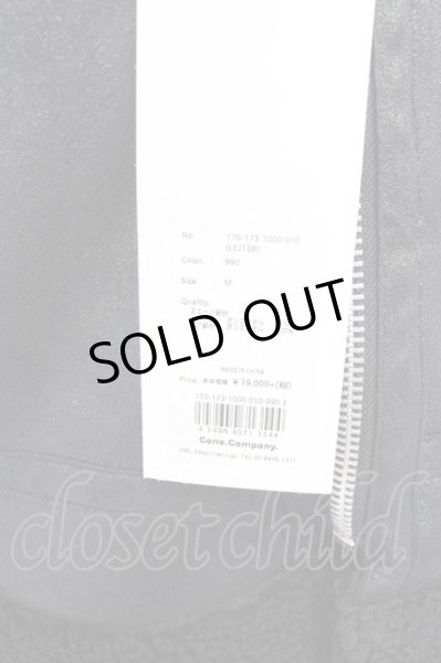 画像8: LEGENDA / フェイクムートンダブルライダースジャケット M ブラック T-24-10-23-006-LE-ou-YM-ZT-M115 (8)