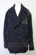 ZARA / studio nicholsonコラボ　レザーパッチPコート EU L ブラック T-24-10-23-007-ZA-ou-YM-ZT-ML019