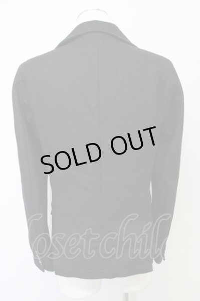 画像2: GOSTAR DE FUGA / イタリアンカラーメルトンジャケット 46 ブラック T-24-10-23-009-GO-ja-YM-ZT-M115 (2)