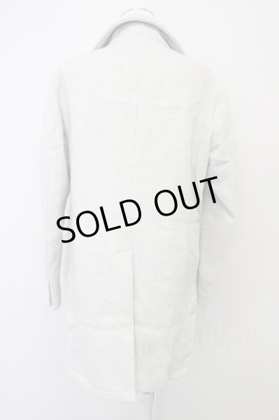 画像2: GOSTAR DE FUGA / メルトンウールイタリアンカラーコート 48 ライトグレー T-24-10-23-002-GO-ou-YM-ZT-M117 (2)