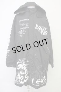 A’GEM / プリントモッズコート F ブラック T-24-10-23-012-AG-ou-YM-ZT-M115