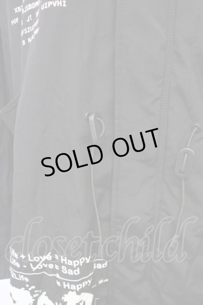 画像6: A’GEM / プリントモッズコート F ブラック T-24-10-23-012-AG-ou-YM-ZT-M115 (6)