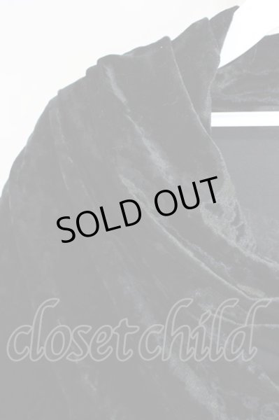 画像3: CIVARIZE / Glossy　ベロアドレープトップス 44 ブラック T-24-10-28-003-CI-to-YM-ZT (3)