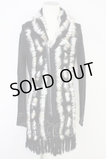 KMRii / MAGNOLIA STOLE Feather ストール ターコイズ O-24-09-29-082