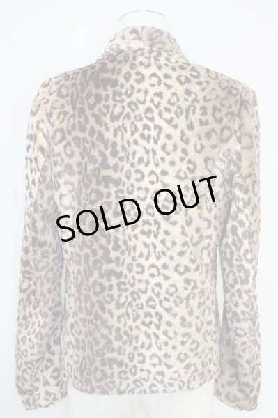 画像2: CIVARIZE / ショールカラーレオパードファージャケット 46 ブラウン T-24-10-28-007-CI-ja-YM-ZT088 (2)