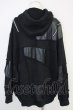 画像2: CIVARIZE / ショルダージップPUレザーパッチワークプルオーバー F ブラック T-24-10-28-010-CI-to-YM-ZT (2)