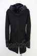 画像2: CIVARIZE / Invade フェイクムートンダッフルコート 46 ブラック T-24-10-28-012-CI-ou-YM-ZT-M100 (2)
