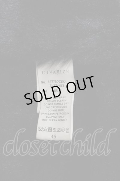 画像4: CIVARIZE / Invade フェイクムートンダッフルコート 46 ブラック T-24-10-28-012-CI-ou-YM-ZT-M100 (4)