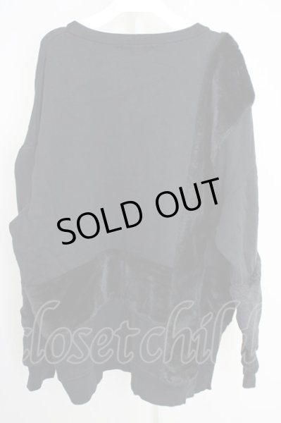 画像2: CIVARIZE / Jolt ファー切り替えプルオーバービッグスウェット F ブラック T-24-10-28-002-CI-to-YM-ZT (2)