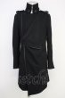 画像1: CIVARIZE / Revenge 3way ドレープロングトレンチコート 44 ブラック T-24-10-28-013-CI-ou-YM-ZT-M100 (1)