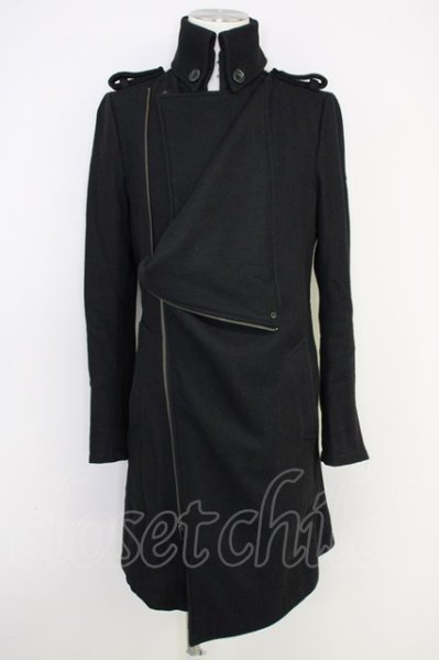 画像1: CIVARIZE / Revenge 3way ドレープロングトレンチコート 44 ブラック T-24-10-28-013-CI-ou-YM-ZT-M100 (1)