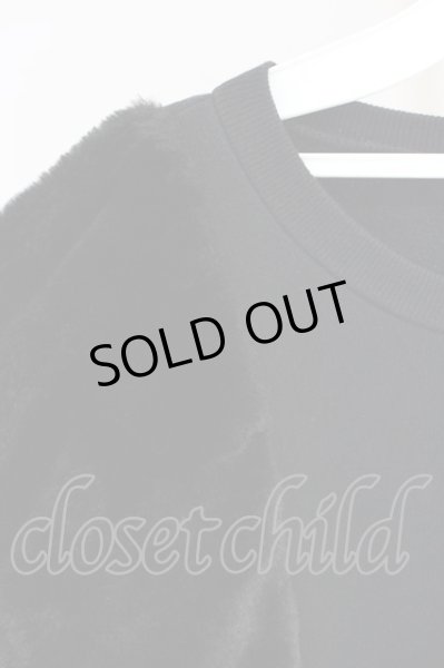 画像3: CIVARIZE / Jolt ファー切り替えプルオーバービッグスウェット F ブラック T-24-10-28-002-CI-to-YM-ZT (3)