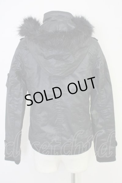 画像2: CIVARIZE / コーティングギミックN3Bブルゾン 46 ブラック T-24-10-28-014-CI-ou-YM-ZT (2)