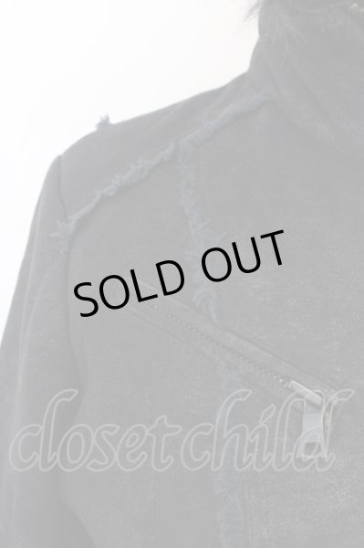 画像3: CIVARIZE / FUGAダブルネームボンディングコーティングブルゾン 46 ブラックｘネイビー T-24-10-28-015-CI-ou-YM-ZT (3)