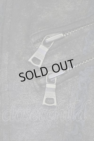 画像4: CIVARIZE / FUGAダブルネームボンディングコーティングブルゾン 46 ブラックｘネイビー T-24-10-28-015-CI-ou-YM-ZT (4)