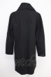 画像2: CIVARIZE / Usherメルトンハイカラーコート 46 ブラック T-24-10-28-016-CI-ou-YM-ZT-M100 (2)