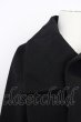 画像3: CIVARIZE / Usherメルトンハイカラーコート 46 ブラック T-24-10-28-016-CI-ou-YM-ZT-M100 (3)