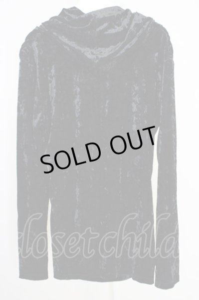 画像2: CIVARIZE / Glossy　ベロアドレープトップス 44 ブラック T-24-10-28-003-CI-to-YM-ZT (2)