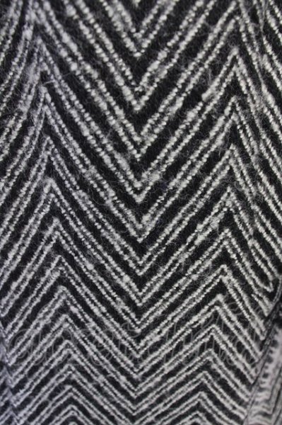 画像7: JOHNNY WOLF / SCALA(スカラ)スタンドカラーシングルトレンチコート 1-2 ブラックｘホワイト T-24-10-29-012-JO-ou-YM-ZT-M106 (7)