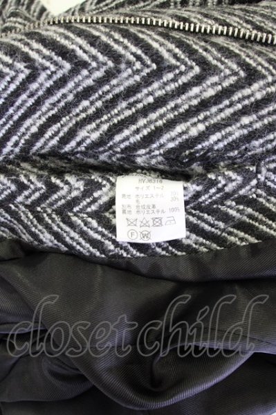 画像9: JOHNNY WOLF / SCALA(スカラ)スタンドカラーシングルトレンチコート 1-2 ブラックｘホワイト T-24-10-29-012-JO-ou-YM-ZT-M106 (9)