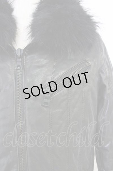 画像4: FUGA / ジャケット.ラムレザーダウン 44 ブラック T-24-10-29-015-FU-ja-YM-ZT (4)