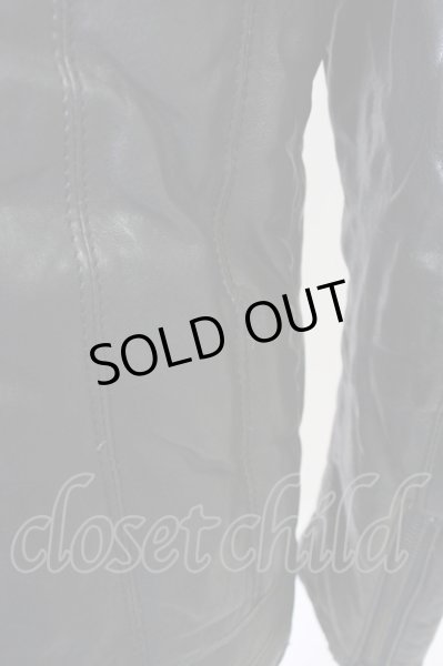 画像18: FUGA / ジャケット.ラムレザーダウン 44 ブラック T-24-10-29-015-FU-ja-YM-ZT (18)