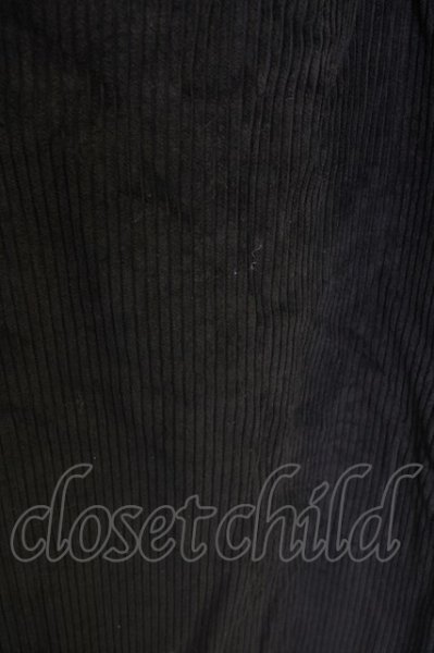 画像4: unrelaxing / コーデュロイワイドパンツ  ブラック T-24-10-29-019-un-pa-YM-ZT087 (4)