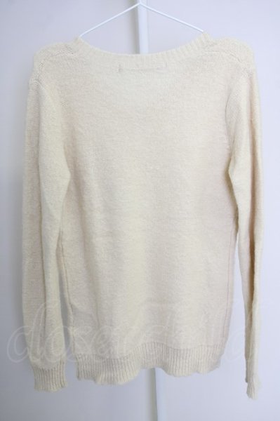 画像2: NO ID. / モヘア昆ポケットニット 1 アイボリー T-24-10-29-001-NO-to-YM-ZT087 (2)