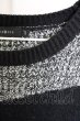 画像3: CIVARIZE / Pollスウィッチングプルオーバーニット 46 ブラックｘグレー T-24-10-29-004-CI-to-YM-ZT087 (3)