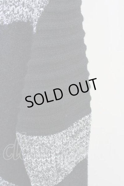 画像6: CIVARIZE / Pollスウィッチングプルオーバーニット 46 ブラックｘグレー T-24-10-29-004-CI-to-YM-ZT087 (6)