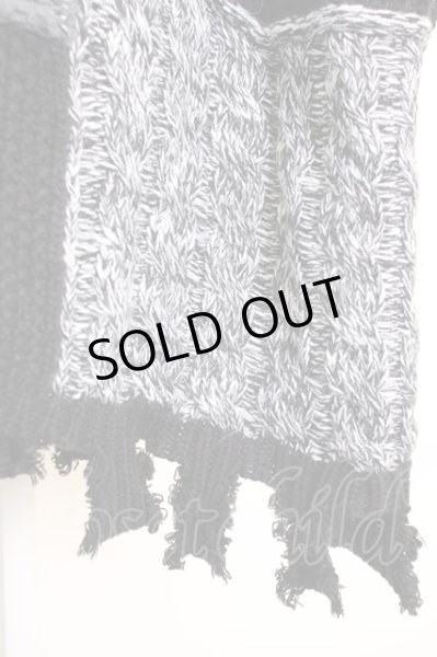 画像8: CIVARIZE / パッチワーク風ビッグプルオーバーニット F ブラック T-24-10-29-005-CI-to-YM-ZT (8)