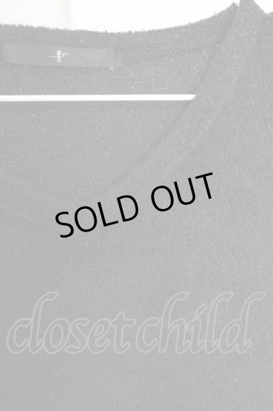 画像3: NO ID. / ビキューレパイルニットVネックニット 1 ブラック T-24-10-29-006-NO-to-YM-ZT088 (3)