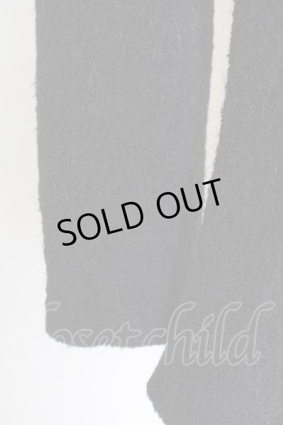 画像4: NO ID. / ビキューレパイルニットVネックニット 1 ブラック T-24-10-29-006-NO-to-YM-ZT088 (4)