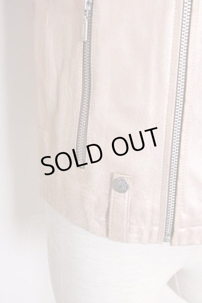 画像8: TORNADO MART / ジャケット.ベルテッドネックピッグレザー2WAYライダース M ピンク T-24-10-29-009-TO-ja-YM-ZT-ML004 (8)