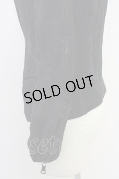 画像3: JOHNNY WOLF / ジャケット.ゴートヌバックテーラード 1 ブラック T-24-10-30-006-JO-ja-YM-ZT-ML021 (3)