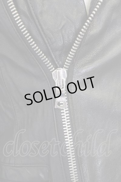 画像4: BUFFALO BOBS / ジャケット.kanyamiki ゴートレザーライダース 1 ブラック T-24-10-30-007-BU-ja-YM-ZT (4)