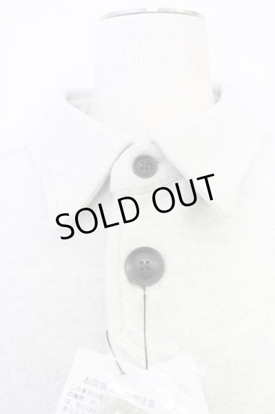 画像4: NO ID. / シャツ.ライトメルトンロングCPO ONE アイボリー T-24-10-30-008-NO-sh-YM-ZT-M113 (4)