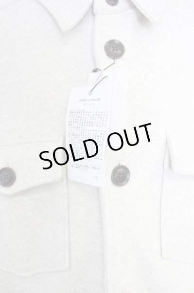 画像7: NO ID. / シャツ.ライトメルトンロングCPO ONE アイボリー T-24-10-30-008-NO-sh-YM-ZT-M113 (7)