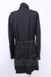 画像2: CIVARIZE / 二重襟ドレープロングコート 46 ブラック T-24-11-08-013-CI-ou-YM-ZT-M002 (2)