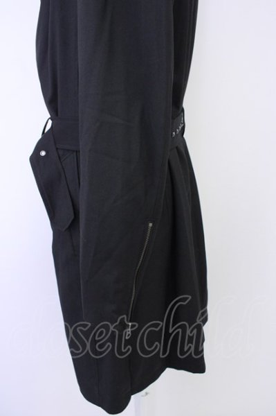 画像3: CIVARIZE / 二重襟ドレープロングコート 46 ブラック T-24-11-08-013-CI-ou-YM-ZT-M002 (3)