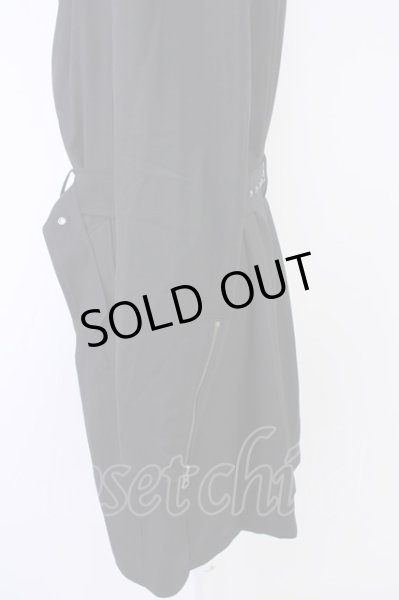 画像3: CIVARIZE / 二重襟ドレープロングコート 46 ブラック T-24-11-08-013-CI-ou-YM-ZT-M002 (3)