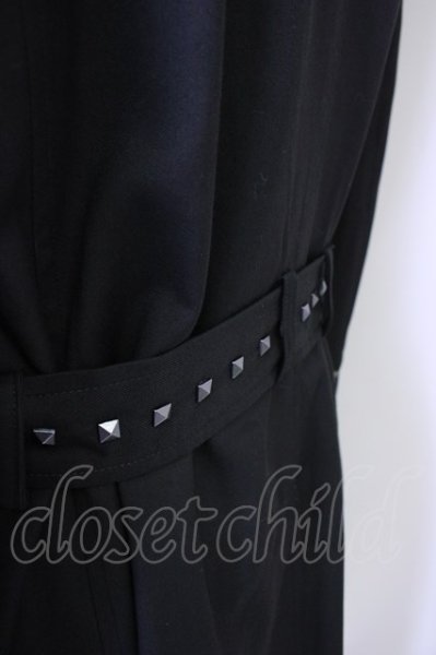 画像4: CIVARIZE / 二重襟ドレープロングコート 46 ブラック T-24-11-08-013-CI-ou-YM-ZT-M002 (4)