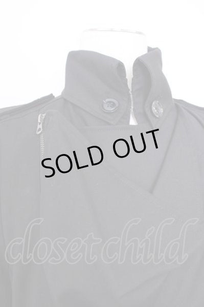 画像6: CIVARIZE / 二重襟ドレープロングコート 46 ブラック T-24-11-08-013-CI-ou-YM-ZT-M002 (6)