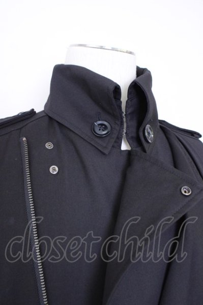 画像8: CIVARIZE / 二重襟ドレープロングコート 46 ブラック T-24-11-08-013-CI-ou-YM-ZT-M002 (8)
