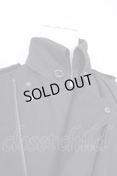 画像8: CIVARIZE / 二重襟ドレープロングコート 46 ブラック T-24-11-08-013-CI-ou-YM-ZT-M002 (8)