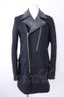 画像1: CIVARIZE / Infection衿ゴートレザーライダースコート 46 ブラック T-24-11-08-014-CI-ou-YM-ZT-M002 (1)