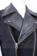 画像4: CIVARIZE / Infection衿ゴートレザーライダースコート 46 ブラック T-24-11-08-014-CI-ou-YM-ZT-M002 (4)